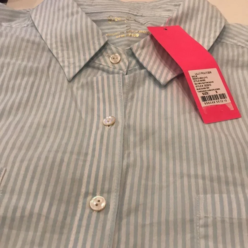 Lilly Pulitzer Sea View Button Down Top